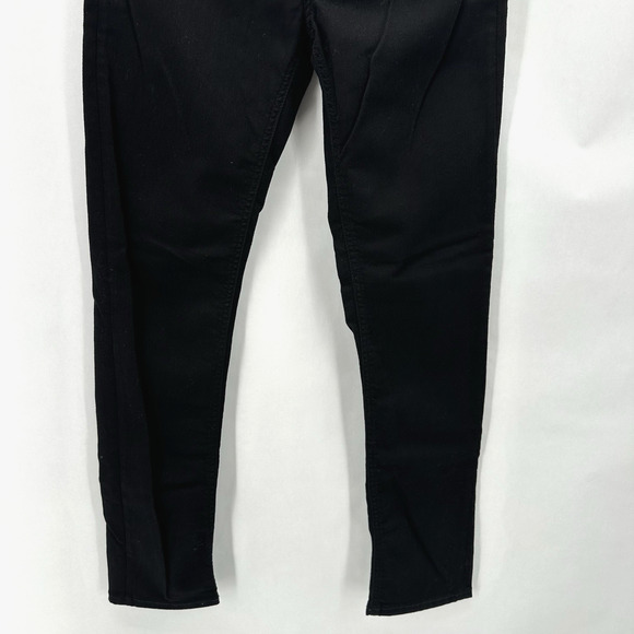 Toteme Classic Black Denim High Rise Slim Straight Jeans Size 28 Modern Preppy - Picture 6 of 12